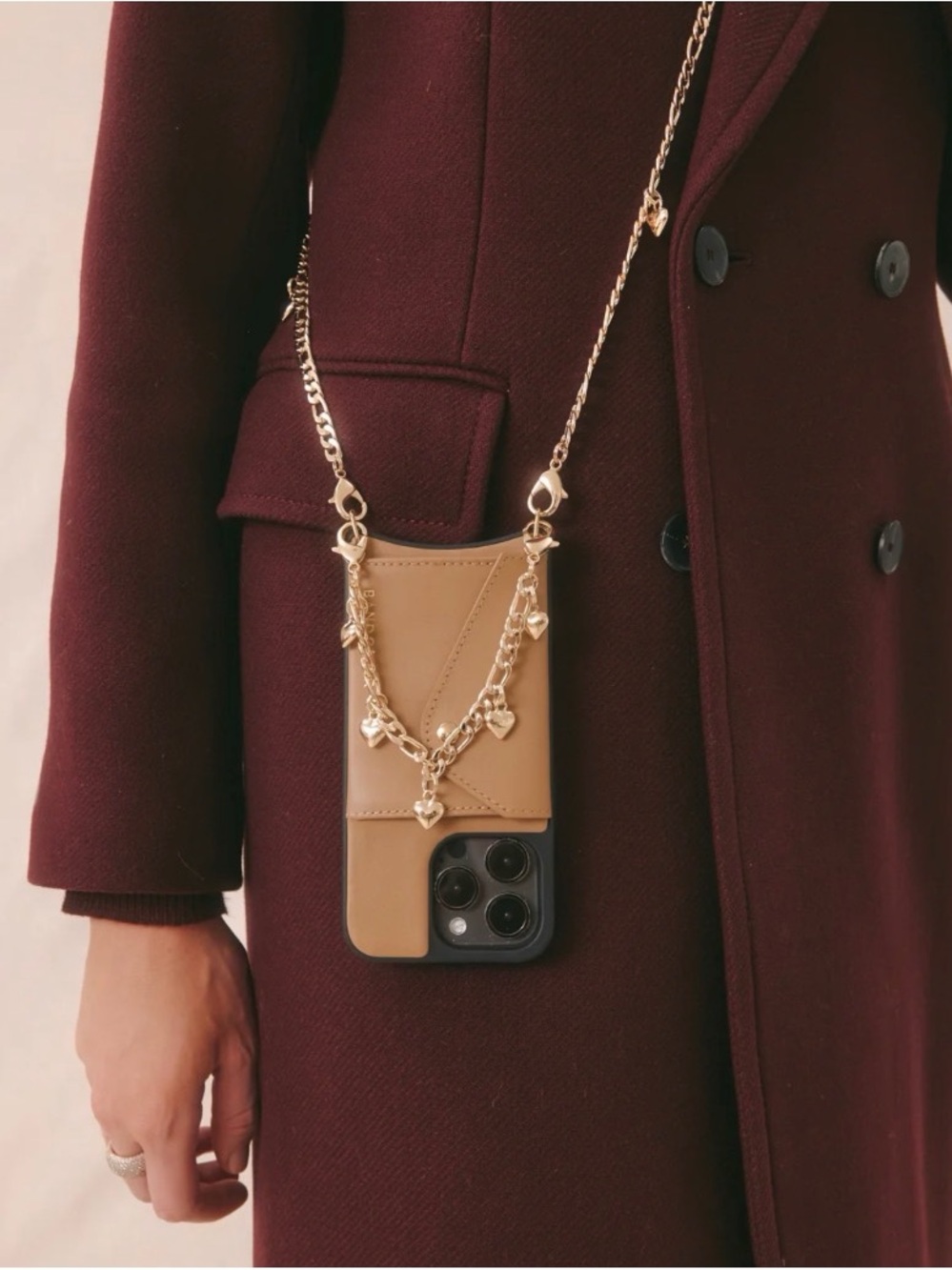 Bandolier estelle heart charm Gold Chain wristlette
